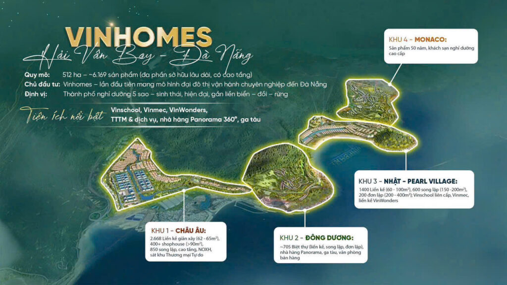 Mặt bằng tổng thể dự án Vinhomes Hải Vân Bay Đà Nẵng