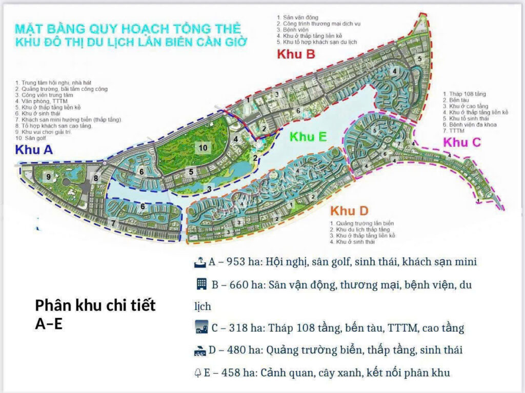 Mặt bằng tổng thể Khu đô thị Vinhomes Green Paradise Cần Giờ